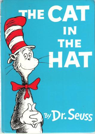 DR SEUSS : The Cat in the Hat : Hardcover B-1 c1957